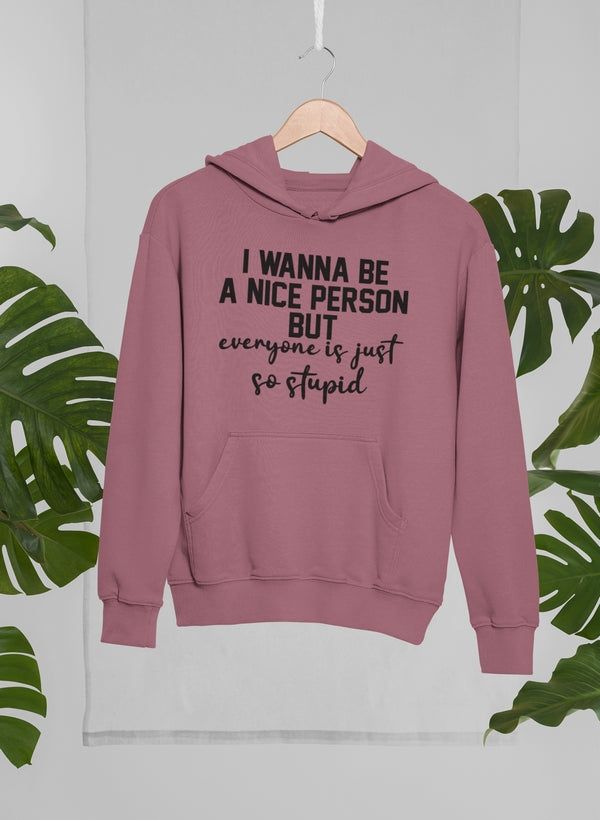 I Wanna Be A Nice Person Hoodie