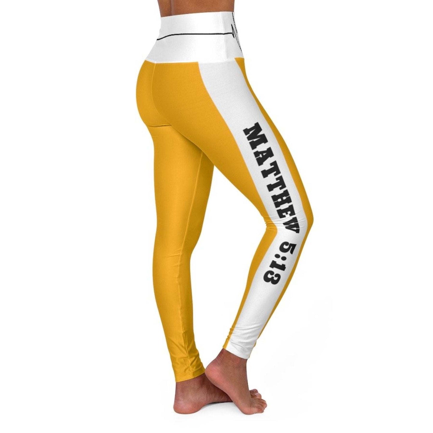 inQue.Style High Waisted Yoga Leggings, Bright Yellow