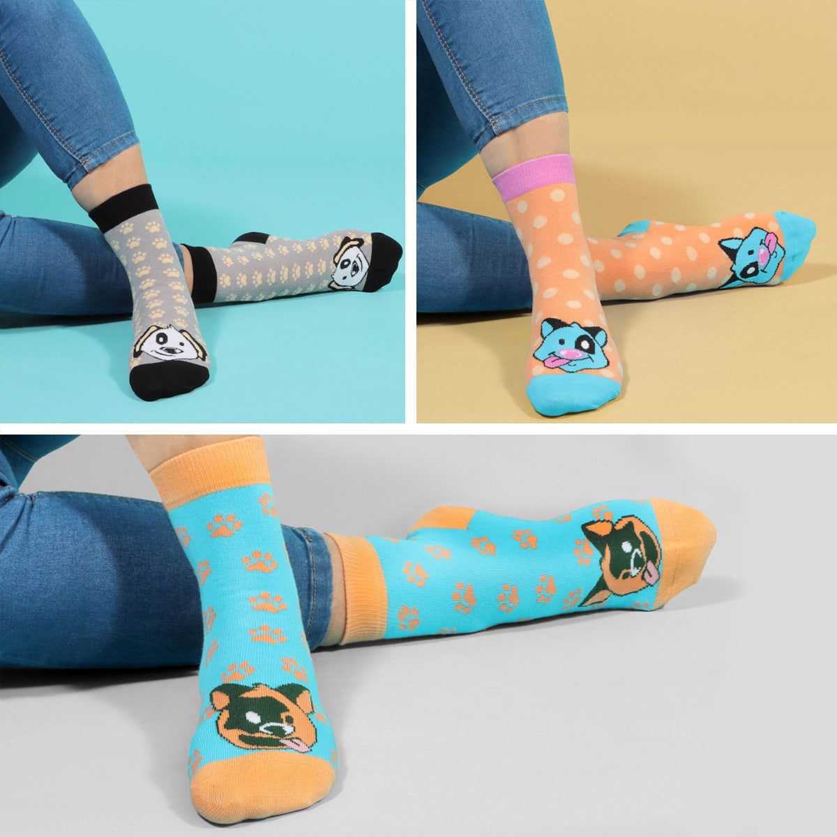 Dog Design Socks-5Pairs