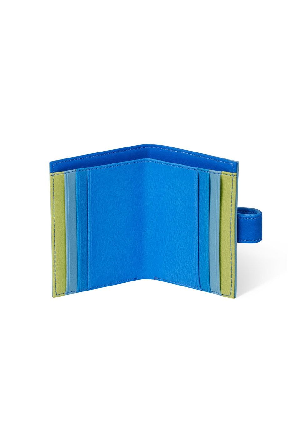 Blue Colored Snap Card Holder