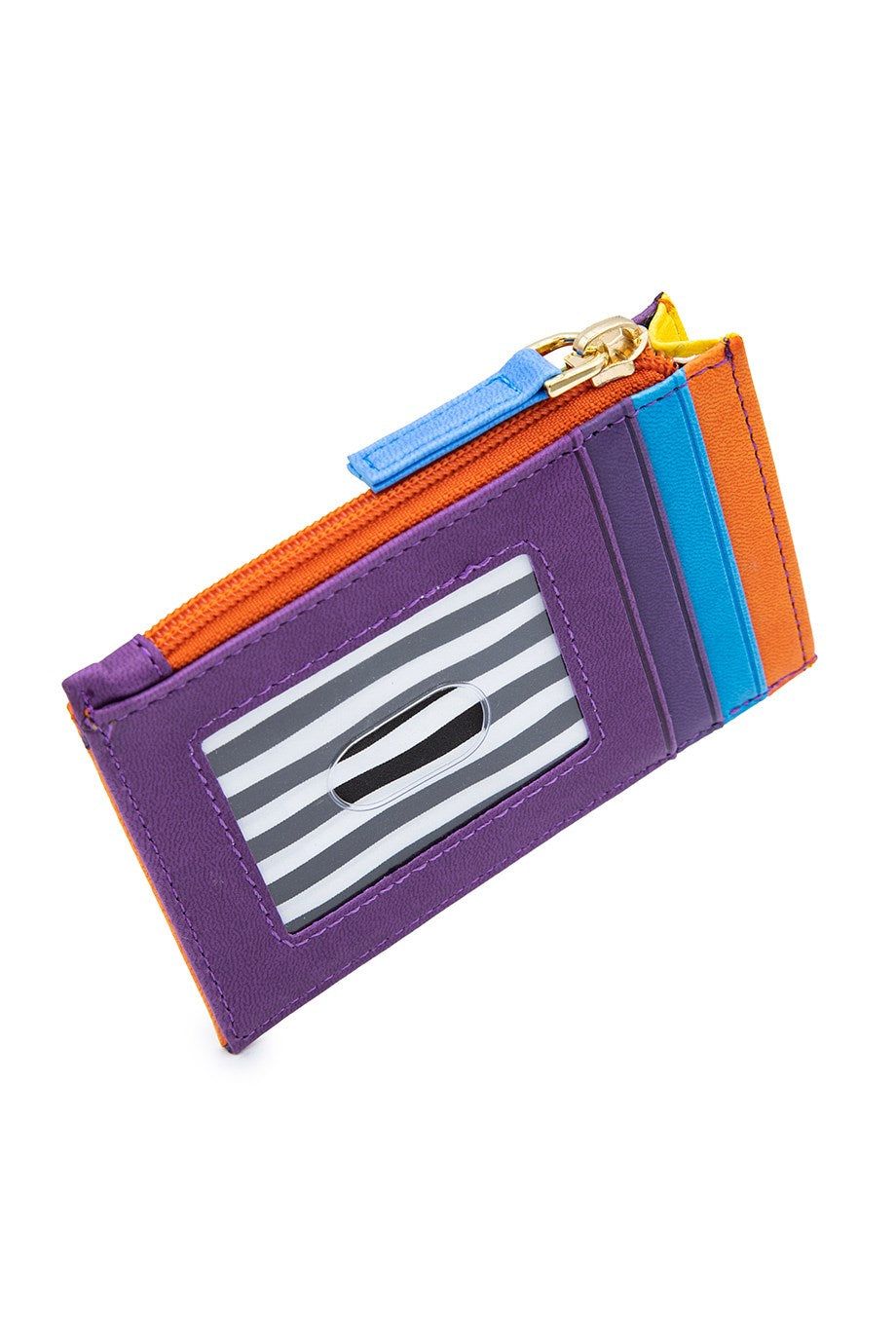 Orange Zipper Card Holder