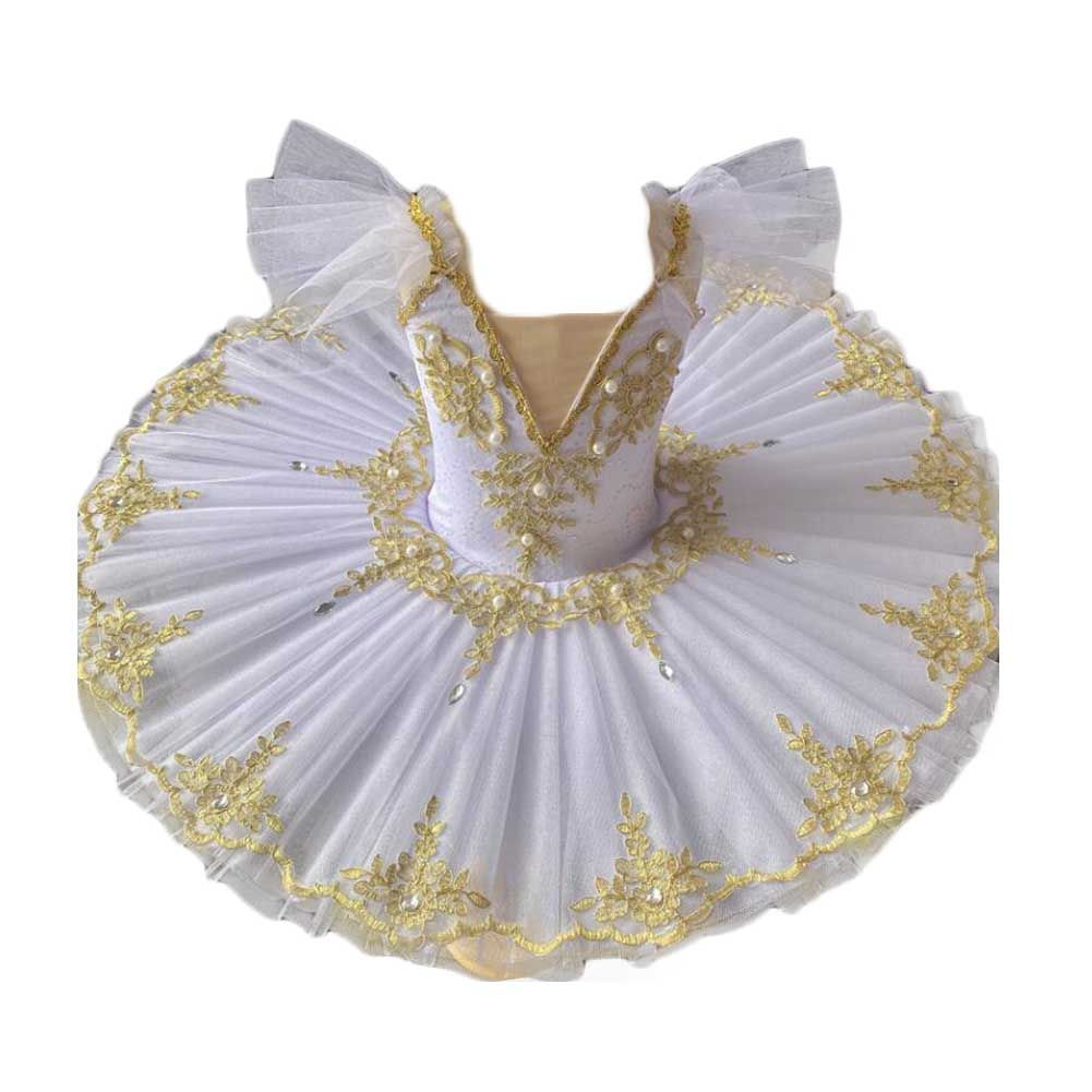 White Swan Ballet Dress with Sequins