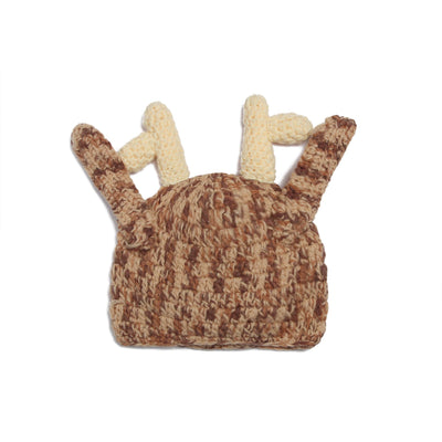 Baby Knitted Elk Beanie