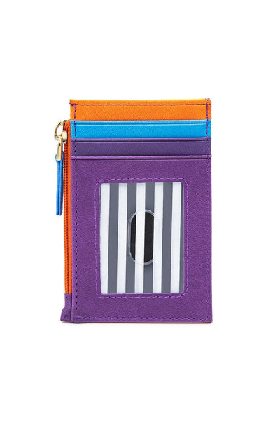 Orange Zipper Card Holder