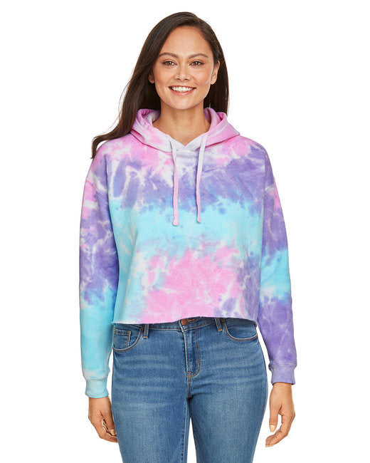 Tie-Dye Cropped Hoodie