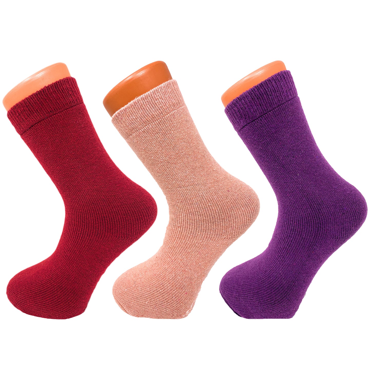 Thermal Casual Crew Wool Socks 3 Pairs