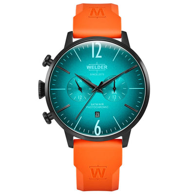 Men's Welder Moody Watch- Orange/Blue