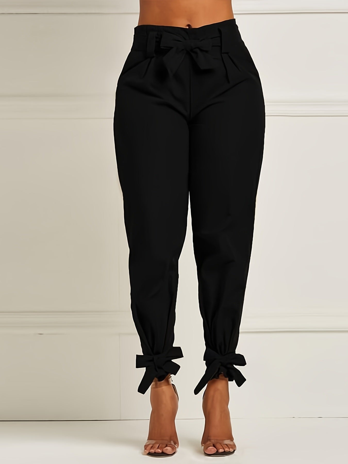 Bowknot Loose Pencil Pants