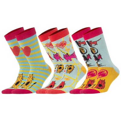 Cats Women's Socks Set-3Pairs