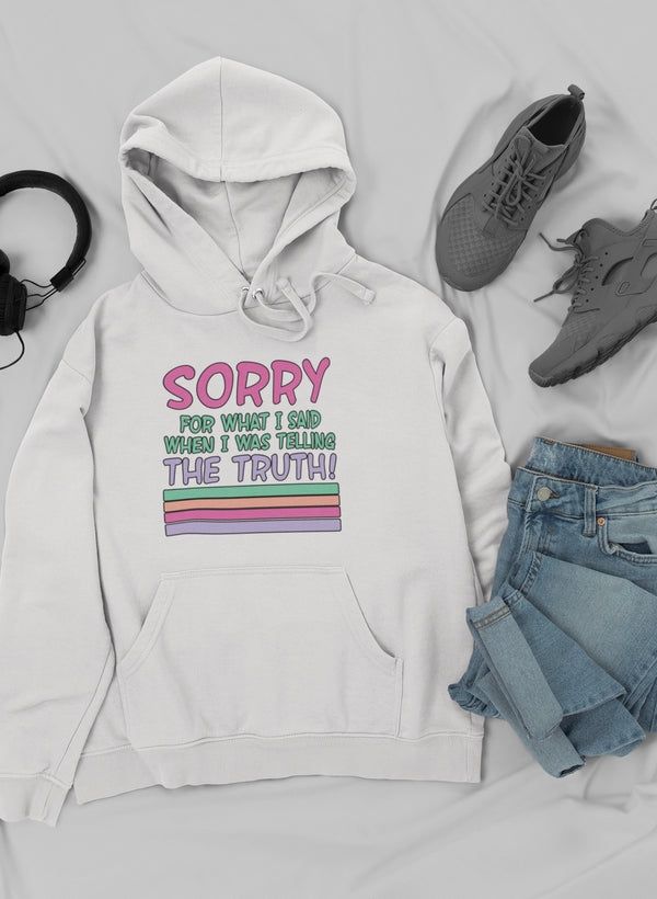 Sorry For What I Said When I Was Telling The Truth Hoodie