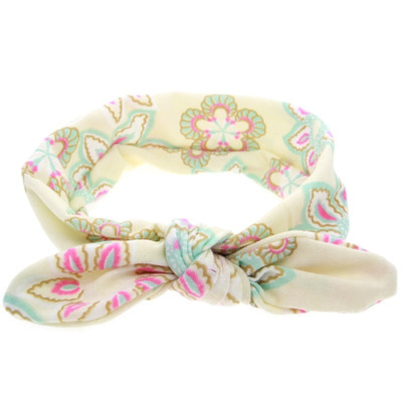 Vintage Flower Printed Headband