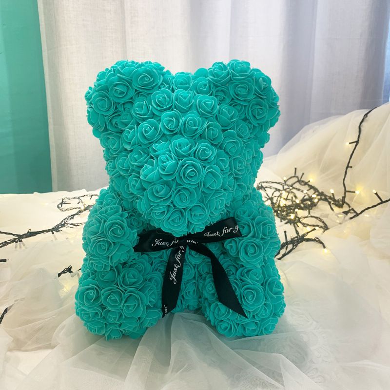 Rose Flower Teddy Bear with Box