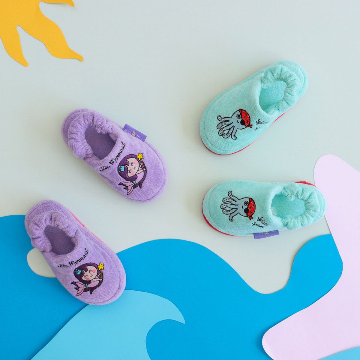 Sailor Octopus Kids House Slippers