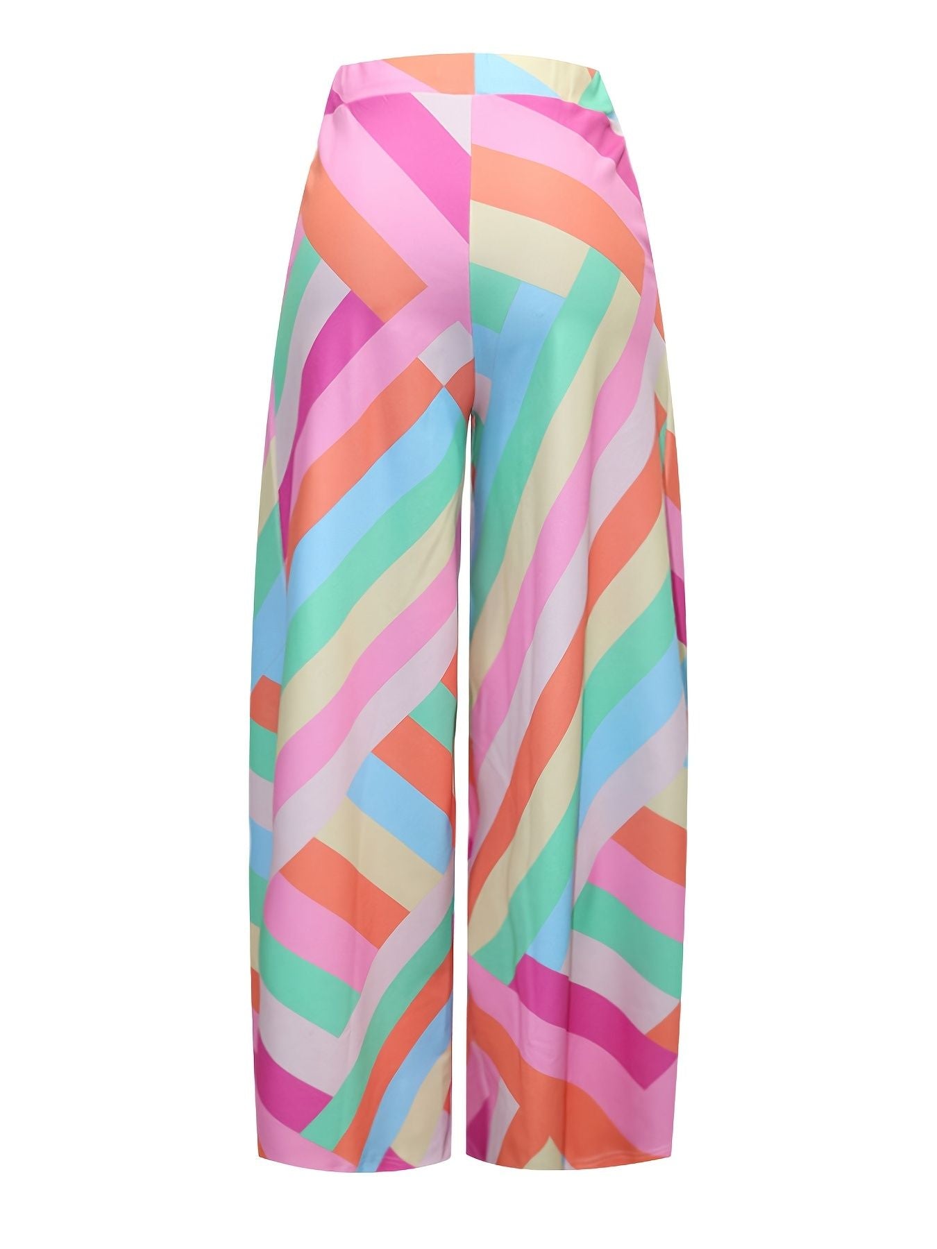 Color Block Wide Leg Pants