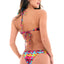 Lattice Straps Split Swimsuit