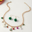 Christmas Necklace And Earrings Set