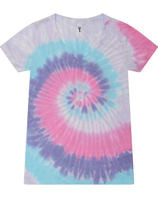 Tie-Dye V-Neck T-Shirt