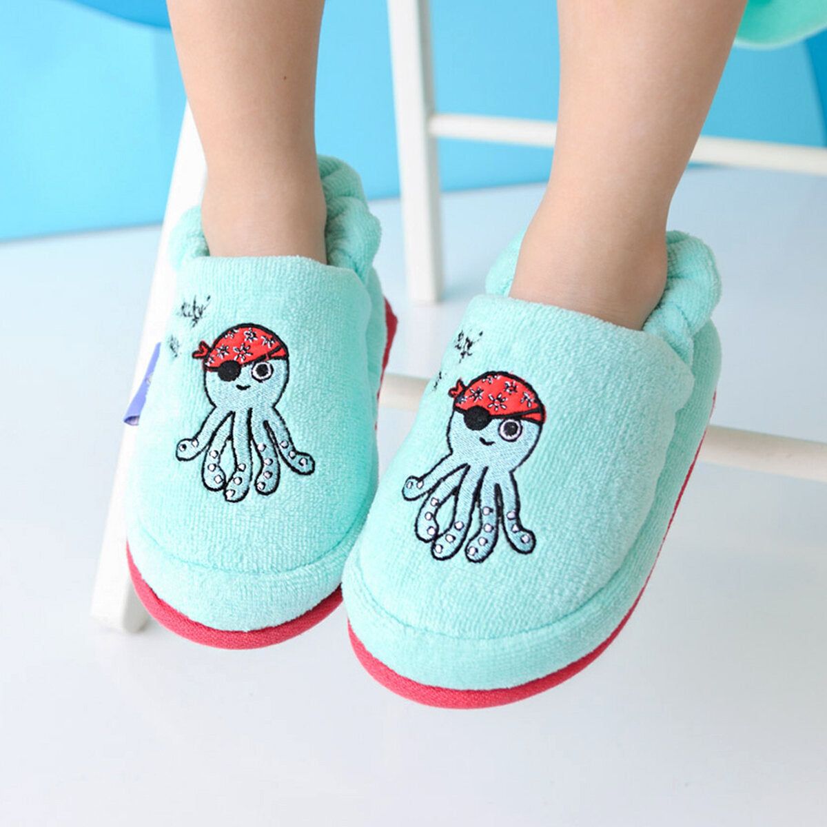 Sailor Octopus Kids House Slippers