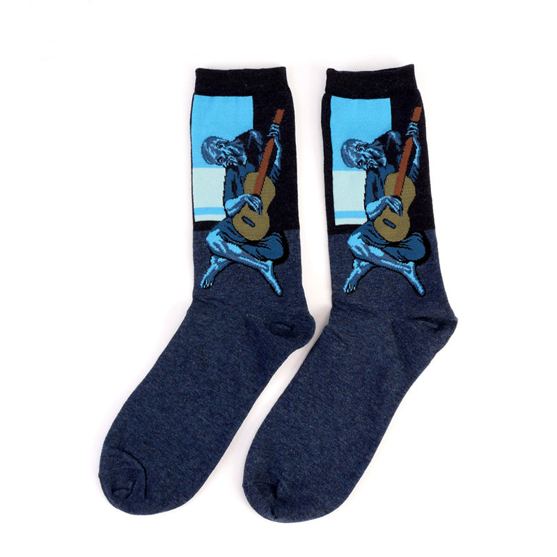 Retro Famous Oil Painting Socks