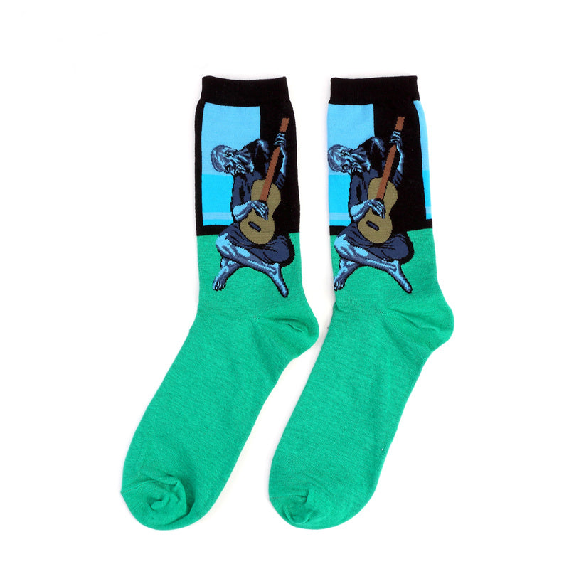 Retro Famous Oil Painting Socks