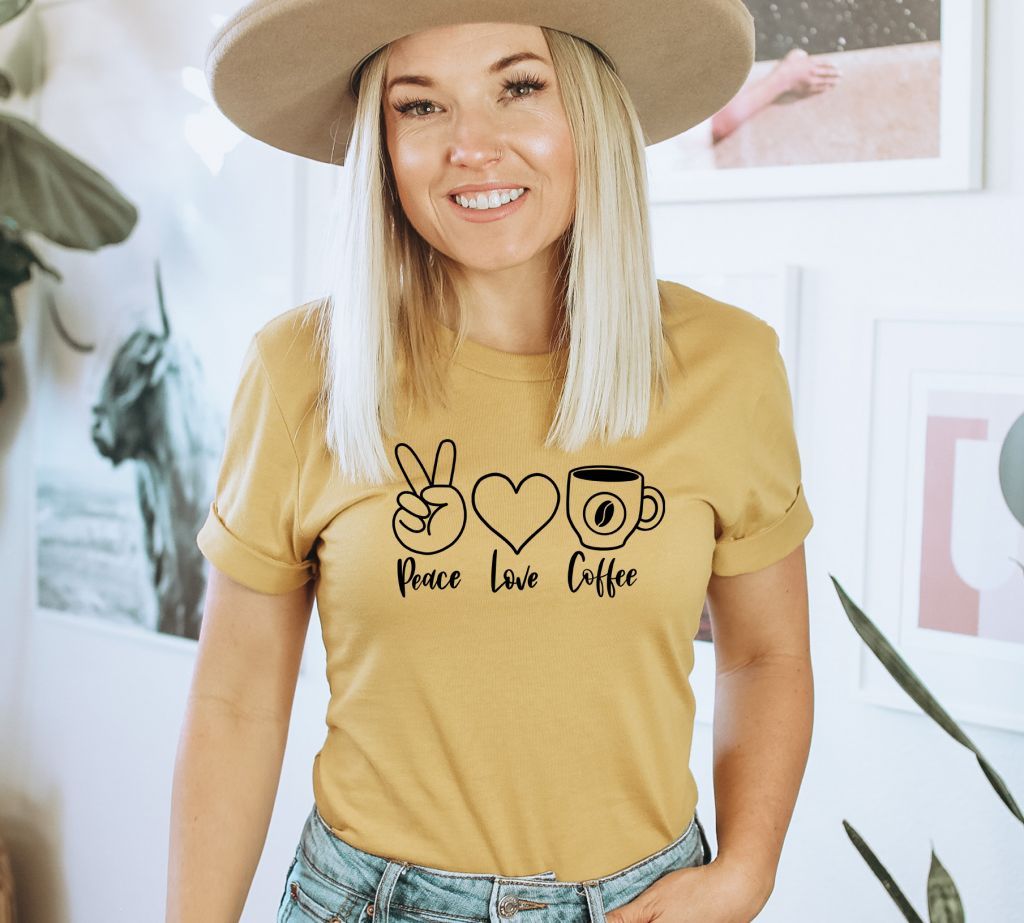 Peace Love Coffee T-shirt