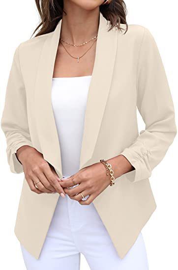 Casual Suit Coat In Solid Colors