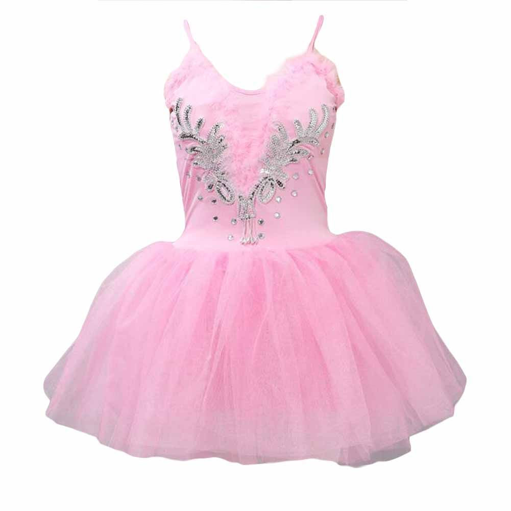 Pink Spaghetti Strap  Ballet Dress