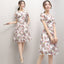 A-Line Long Floral Dress