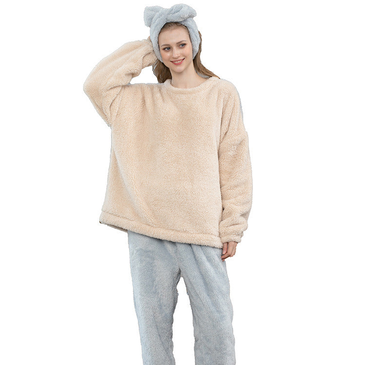 Sweater with Fuzzy Fleece Set