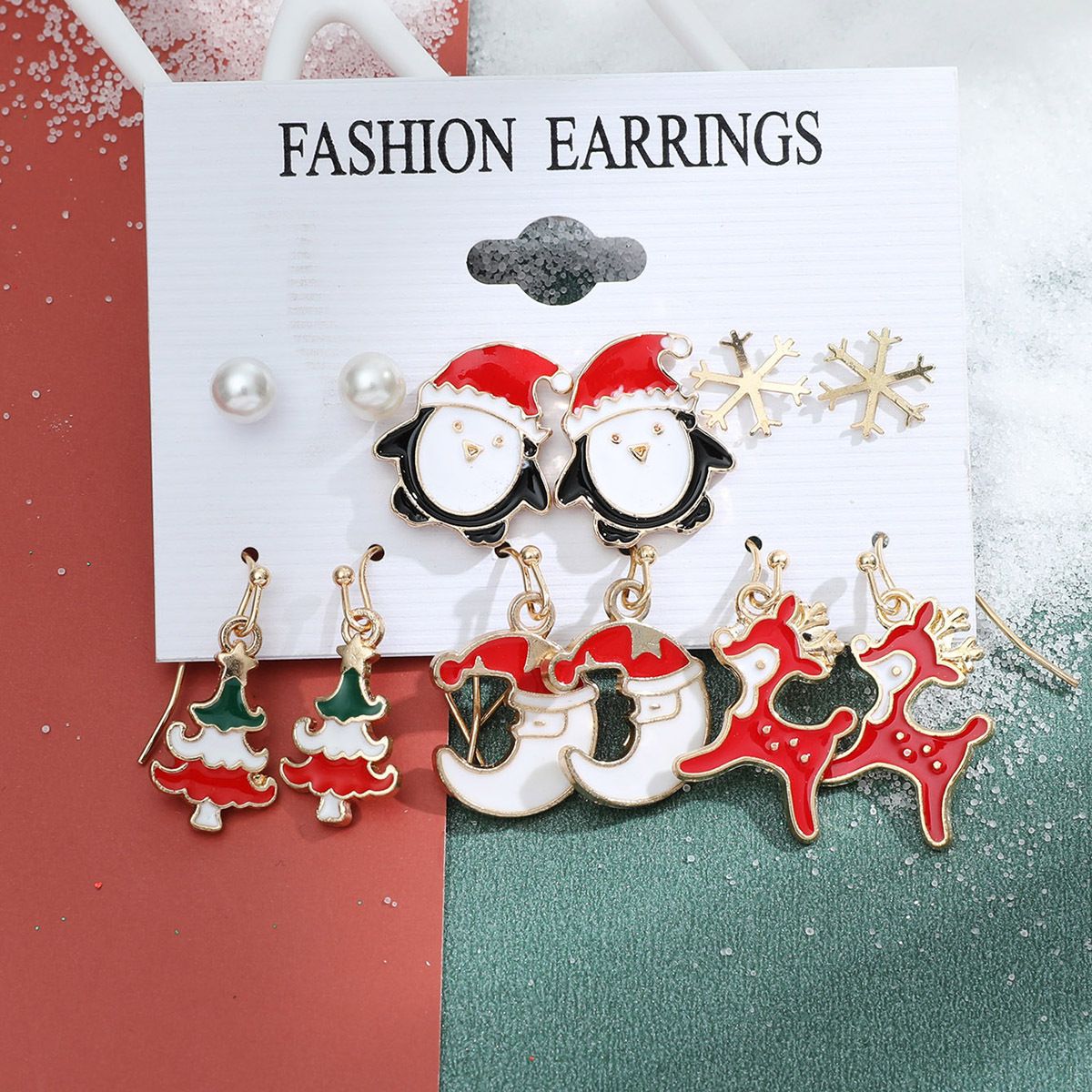 Christmas Designs Earrings Set