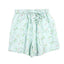 Striped Florals Loungewear Shorts - Green