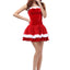 Red and white wool Christmas Dress