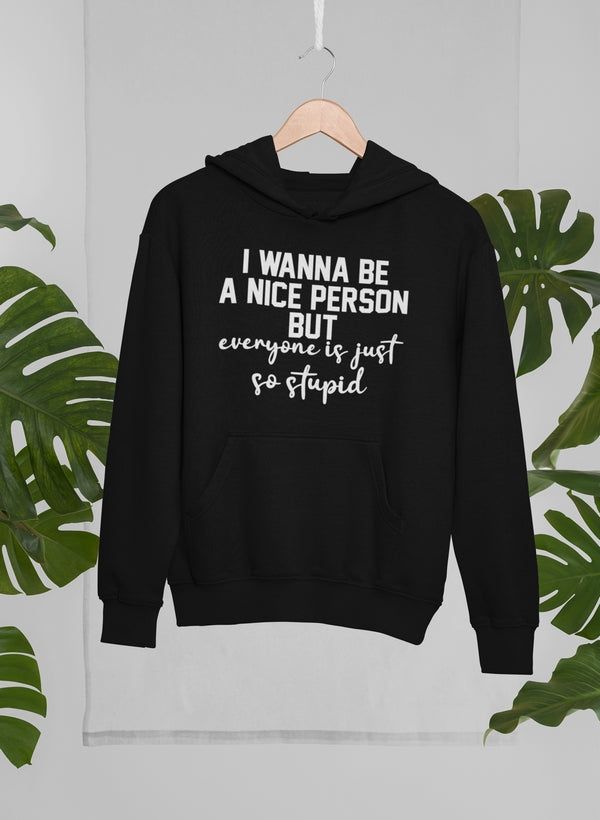 I Wanna Be A Nice Person Hoodie