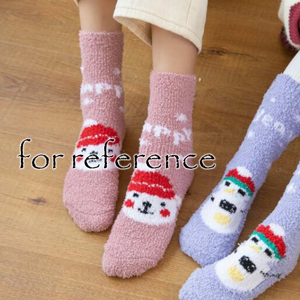 5 Pairs Christmas Fluffy Socks