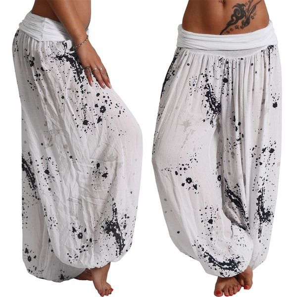 Digital Printing Loose Leg Pants