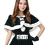 Christmas Short Dress Costume With Shawl