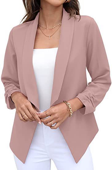 Casual Suit Coat In Solid Colors