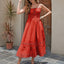 French Romantic Style Cotton Maxi Dress