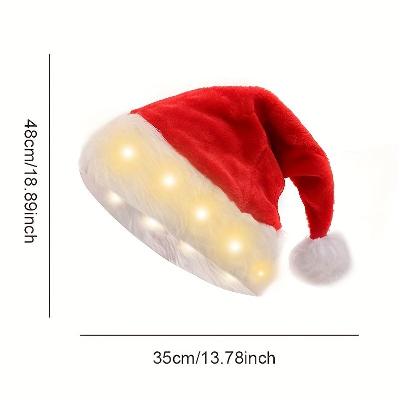 Christmas Santa Hat With Lights