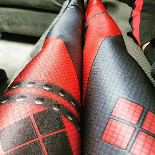 Red Harley Quinn Tights