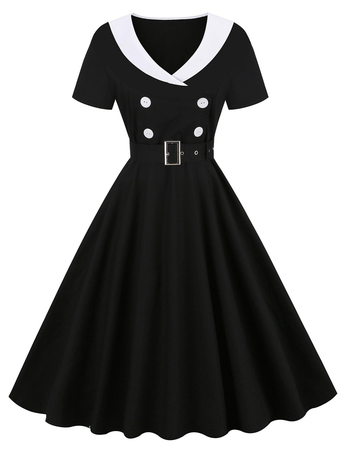 Short Sleeve Retro Dresses