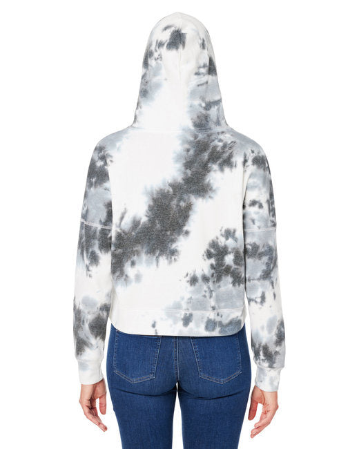 J America Triblend Cropped Hooded Sweatshirt