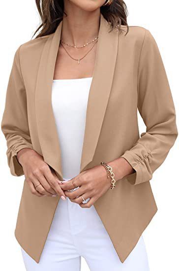 Casual Suit Coat In Solid Colors