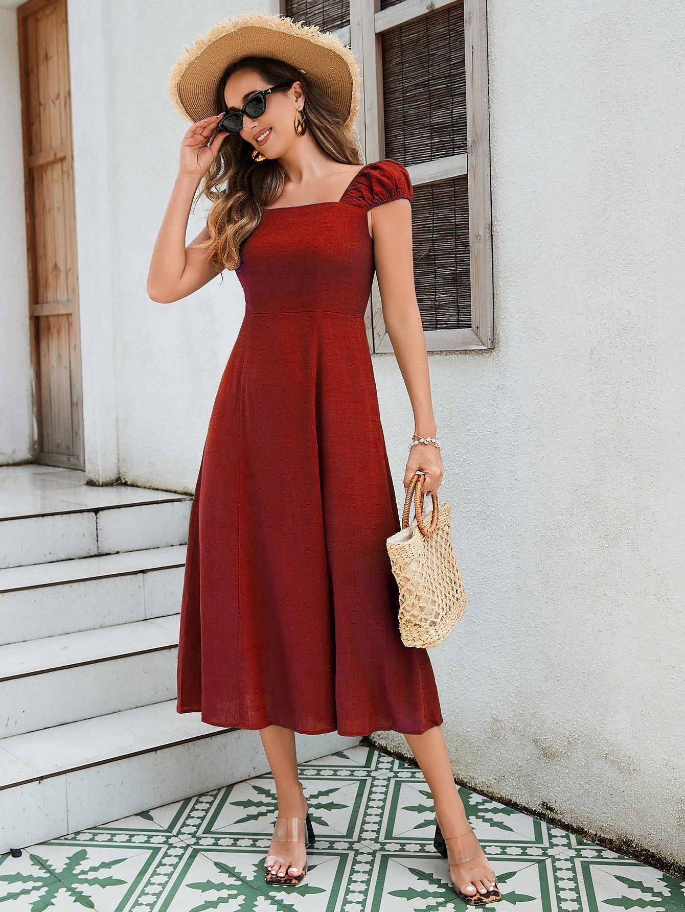 Versatile Off-Shoulder Midi Dress