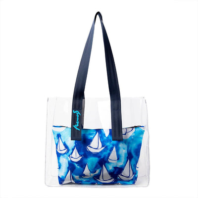 Anemoss Sailboat Transparent Beach Bag