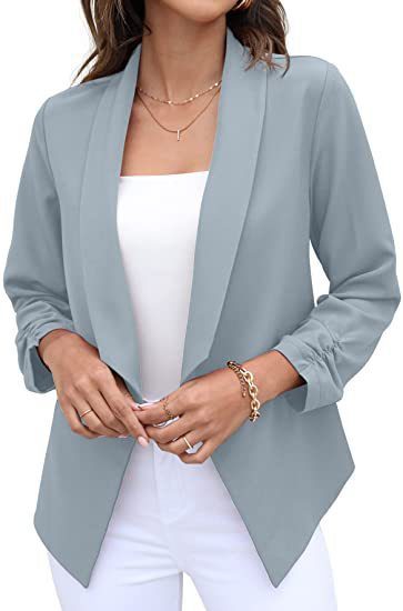 Casual Suit Coat In Solid Colors