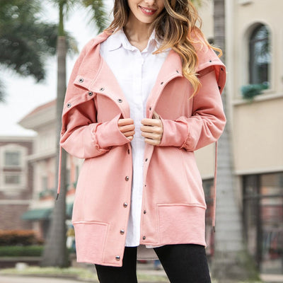 Loose Four-button Sweater Coat