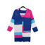 Multicolor Stitching Long Knit Sweater