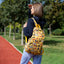 Cat Print Yellow Backpack