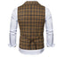 Plaid Formal Waistcoat Suit Vest